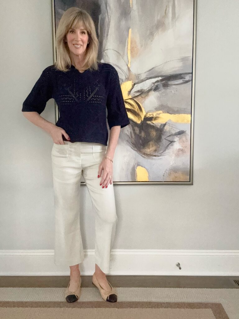 sprng french fashion pieces, xCharlie B Cropped Linen Blend Pants Naturel Natural